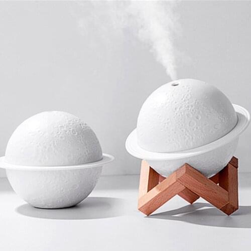 Portable Saturn Aroma Diffuser Colorful 200ml Mini USB Humidifier Ultrasonic Planet Air Humidifier With Night Light