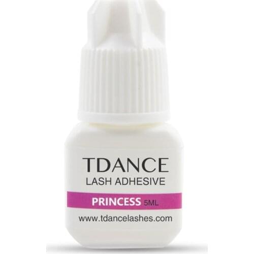 TDANCE 5ml Princess Clear Eyelash Adhesive 1-2 Seconds Fast Drying Pro individual eyelash extension glue last 7-8weeks