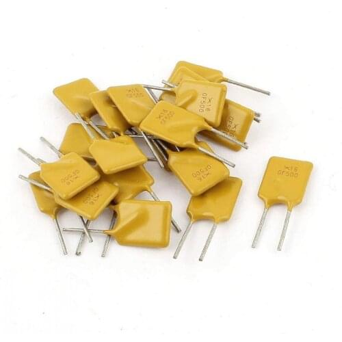 500PCS 16V 5A 5000MA PPTC Resettable Fuse RGEF500 GF500 Self-recovery PolySwitc