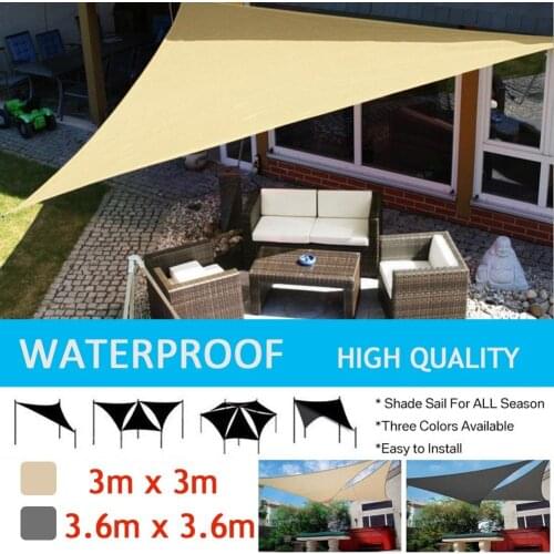 Sun Shelter Sunshade Protection Outdoor Canopy Garden Patio Pool Shade Sail Awning Camping Picnic Tent