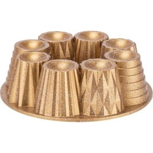 Tac Cup Granite Casting Cake Mold Gold Non-Stick Baking Pastry Tools Quality Mold