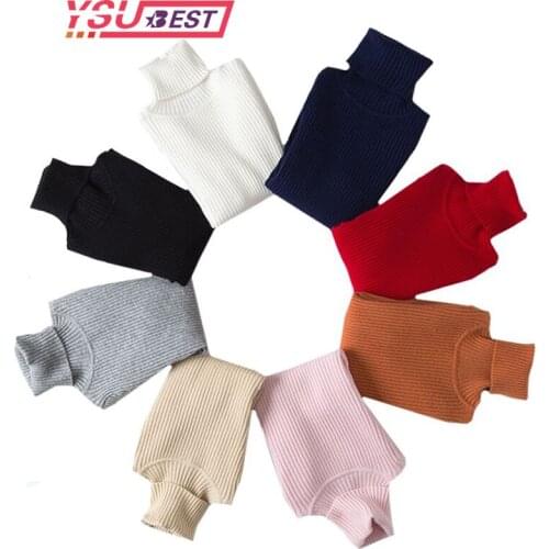 1-6Yrs Girls Knitted Sweater Baby Boy Clothes Children Clothing Boys Kids Spring Autumn Cotton Turtleneck Sweater Pullover