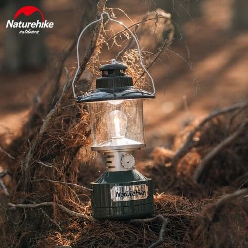 Naturehike New Arive Outdoor Retro Camping Atmosphere Lamp Portable Hanging Charging Tent Camping USB Charging Table Lamp