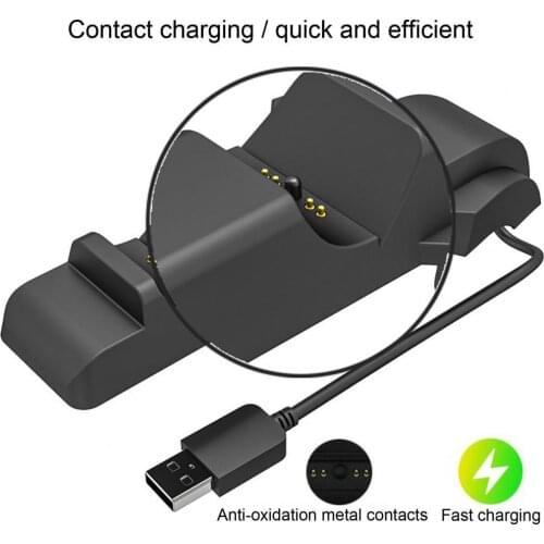 Overvoltage Protection Black Overcurrent Protection Dual Joystick Charging Stand for PS5