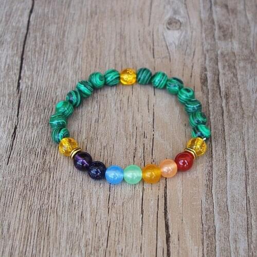 Women Mens Bracelet Tibetan Buddhism Om Peacock Stone Yoga Healing Reiki Prayer Mala Chakra Bracelet Lucky Jewelry