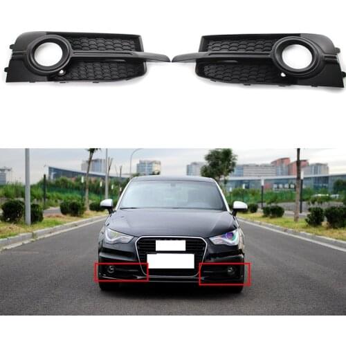 1pcs/2pcs Front Bumper Fog light Grill Fog Lamp Frames Sports version for Audi A1 2011 2012 2013 2014