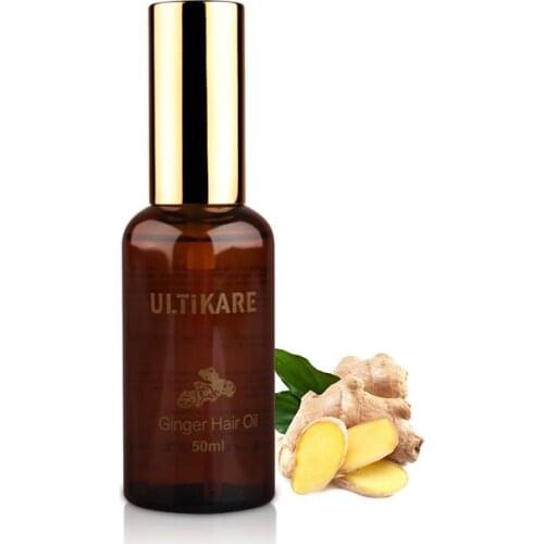 100% Ginger Extract Hair Oil 50ML Hair Treatment and Growth Prevent Hair Loss for Dry and Damaged Hair