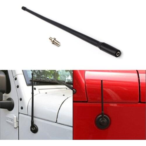 13" Rubber Antenna Car Replacement Accessories Decoration Off-road For Jeep Wrangler JK 2007- 2018 Antenna Kit