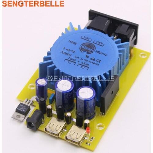 15VA 5V USB DC Dual Output HiFi Linear Power Supply Board 15W TALEMA DC Power Supply PSU Board For CAS XMOS Raspberry Pi