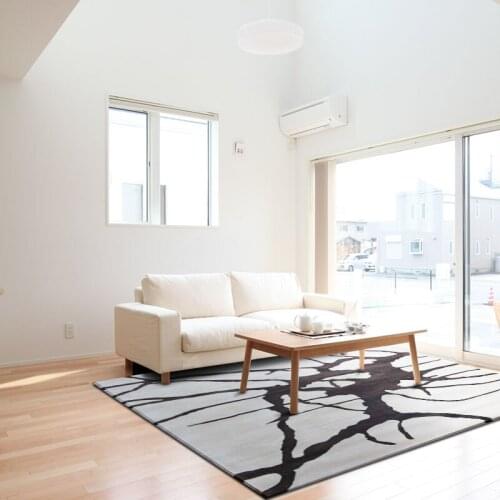 ALITEXTILEBTOC Carpets 100% Acrylic Carpets For Living Room Square Black Tree Shrew Non Slip Absorbent Rugs Custom Size