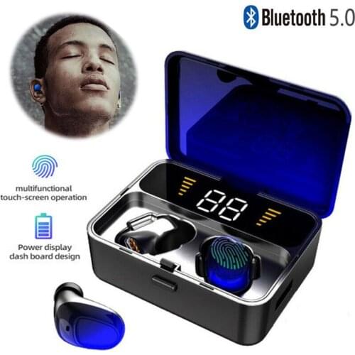 Earphones Wireless Mini In Ear Touch Control Headset IPX5 Waterproof Earbuds with Mic for iPhone Android Phone