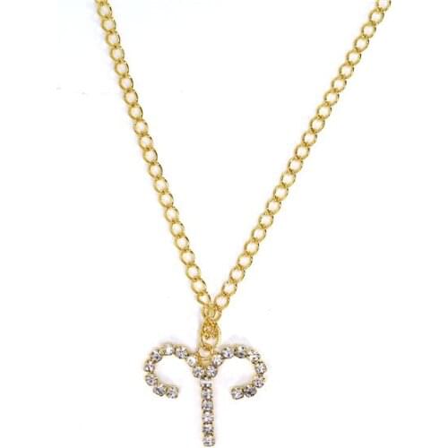 2020 New Men Women 12 Horoscope Zodiac Sign Gold Pendant Necklace Aries Leo 12 Constellations Jewelry Kids Christmas Gifts