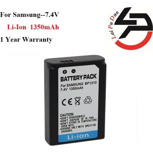 Hot sale!!! High Quality 1350mAh Brand New Replacement Battery For Samsung IA-BP1310 BP1310 BP 1310 NX5 NX10 NX11 NX20 NX100