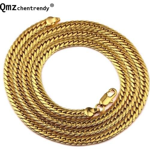 Hip Hop Mens Lace embossing Herringbone Chain Necklace Wholesale Gold Jewelry Sets Long Chunky Hippie Rock Necklace Bracelets