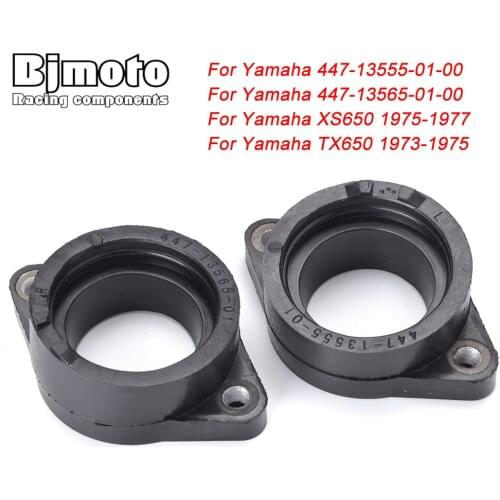 BJMOTO For Yamaha XS650 TX650 Carburetor Manifold Interface Carburetter Intake Pipe Adapters Insulator Connector Glue