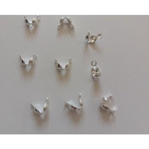 Hot 200pcs 4X8mm Bead Buckle Ball Chain End Connector For Women Diy Fashion Necklace Bracelet Jewelry Making Accessories