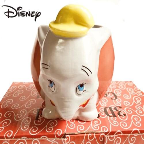 Disney mug Dumbo big ears tail handle colored elephant ceramic mug Home creative coffee mug milk mug ceramic mug mug
