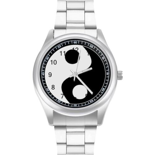 Yin Yang Quartz Watch Design Cute Wrist Watch Stainless Lady Sports Photo Wristwatch
