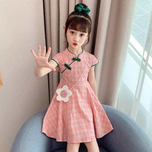 Summer New Kids Fashion Party Dresses Childrens Clothing Little Girl Short Sleeve Princess Dress