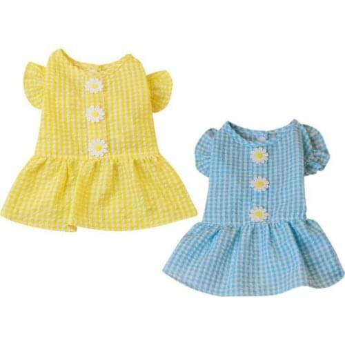Cute Pet Dog Princess Dress Spring Summer Daisy Cool Dress for Puppy Small Mediumn Large Dog Outdoor Home Clothes