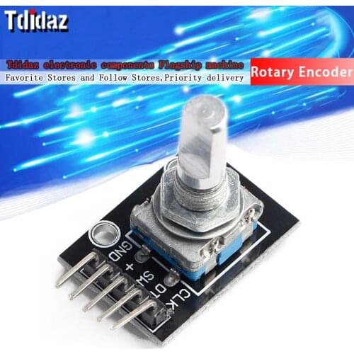 360 Degrees Rotary Encoder Module For Arduino Brick Sensor Switch Development Board KY-040 With Pins