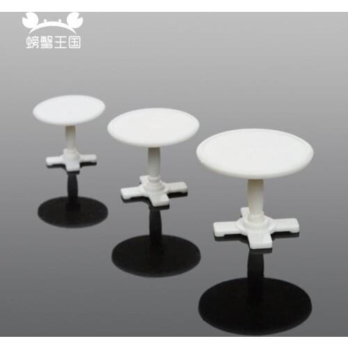 10 pcs DIY Dollhouse Furniture Playset Plastic Table Doll Bench Miniature for Display Accessories