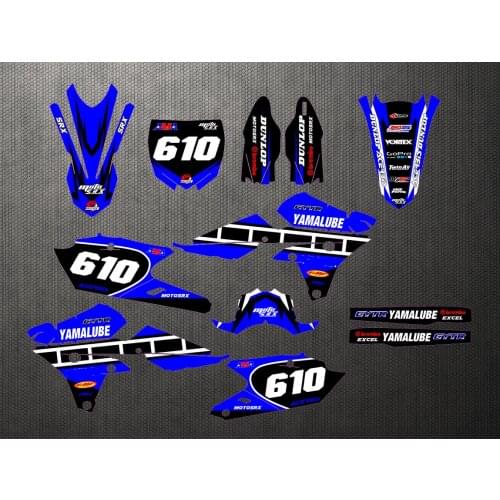 Customized Team Graphics Decals Stickers For Yamaha YZ250F YZF250 2014-2018 YZ450F YZF450 2014 2015 2016 2017 YZ250FX 2015-2019