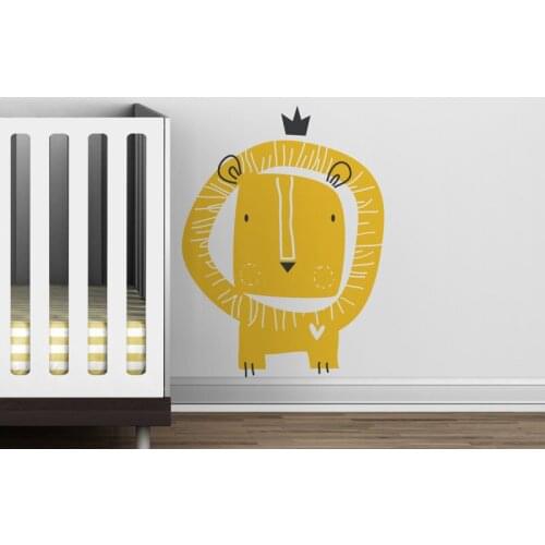 Baby Zoo Lion King Wall Decal Fun Kids Playroom Nursery Wall Decor Vinyl Wall Art Stickers Living Room Home Decor Murals A238