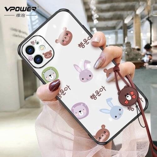 Painted frame + Tempered Glass lens Protect Cases For iPhone 11 Pro Max 11 pro clear transparent glass phone case Cover shell