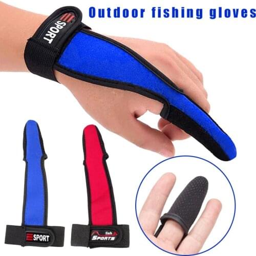 Single Finger Protector Fishing Gloves Fishermen Non-Slip One Finger Glove Fishing Accessories Throwing Fishing Rod Dedicated