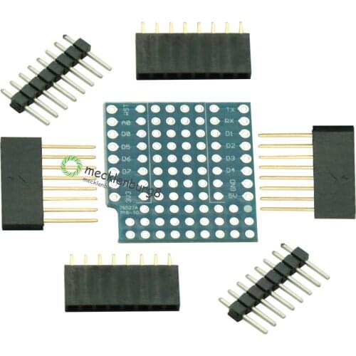 Breadboard Expansion Shield Pin Lithium Battery ProtoBoard Shield For WeMos D1 Mini Module Sensor Mini Double Sided Perf Board
