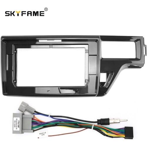 SKYFAME Car Frame Cable For HONDA Stepwgn 2015-2018 Android Big Screen Dask Kit Fascia Frame Line