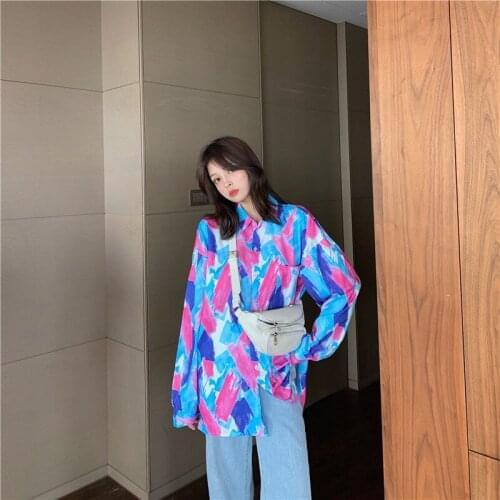 Женские рубашки с принтом SUPPORTINSERT China At AliExpress