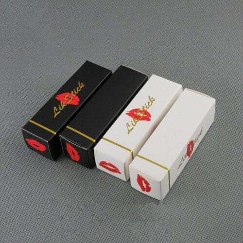 Lip Balm Tube Packaging Carton Box 2 colors Lipstick Tube DIY Packing box 25*25*85mm F20172311