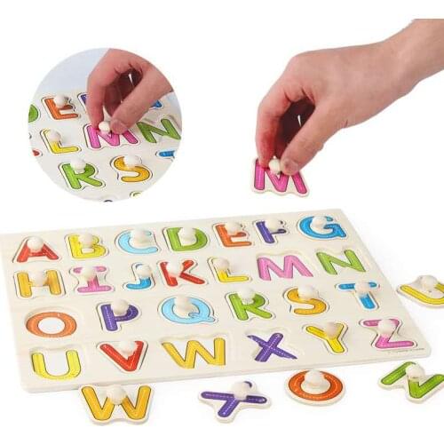 High quality 30cm animal digital vegetable fruit hand grab board 3D puzzle baby wooden toy