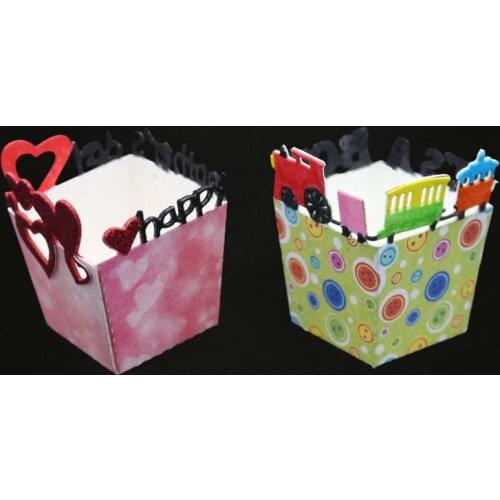 YINISE SCRAPBOOK Metal Cutting Dies For Scrapbooking Stencils Cake BOX BAG DIY PAPER Album Cards Making Embossing Die CUT Cuts