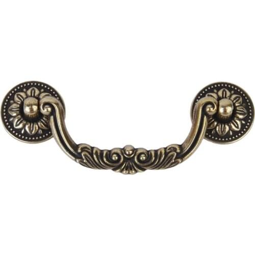 1 x Retro Cupboard Cabinet Drawer Door Pull Handle 12.5cm---Bronze