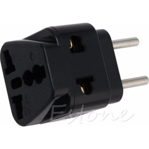 1pcs New Universal UK/US/EU/AU to EU EUROPE Plug Travel Power Adapter Splitter converter