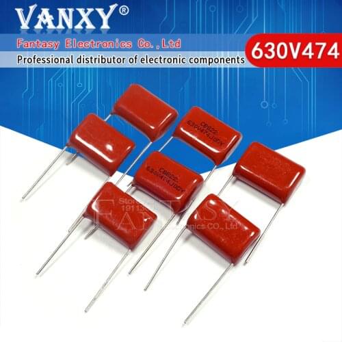 10PCS 630V474J 0.47UF 470NF Pitch 20MM 630V 474 CBB Polypropylene film capacitor