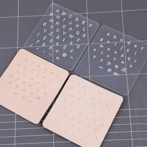 2PCS/set DIY Handmade Clear Alphabet Letter Number Leather Crafts Punching Stamper Tool Accessories