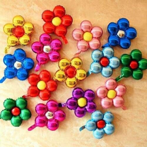 5pc 18inch Flowers Foil Balloons Lovely Toys Wedding Decoration Balllons Children Birthday Party Decorations Kids Helium Globos