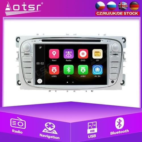 Auto Wince Head Unit For Ford Focus Windows CE MTK GPS Car Multimedia Player Stereo Audio GPS Navigtion Radio Tuner Tape Record