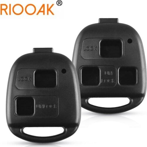 2/3 Button Remote Key Fob Case Without Key Blade For Toyota Camry RAV4 Corolla PRADO YARIS