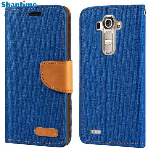 Oxford Leather Wallet Case For LG G4 With Soft TPU Back Cover Magnet Flip Case For LG G4