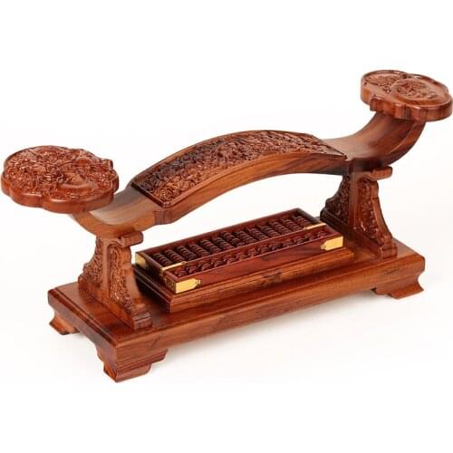 Mahogany abacus solid wood crafts ornaments wood carving geomancy creative living room interior decorations