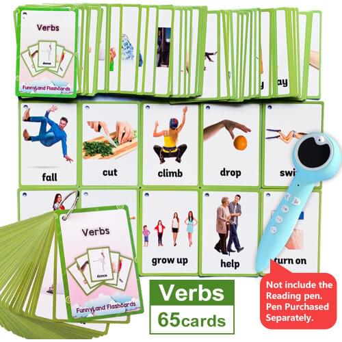 Kids Montessori Baby Learn English Word Card Flashcards Cognitive Educational Toys Picture Memorise Games Gifts for Children