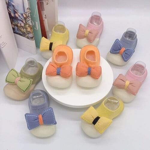 Childrens floor socks baby walking socks mens and womens baby shoes and socks pure cotton breathable anti slip soft sole