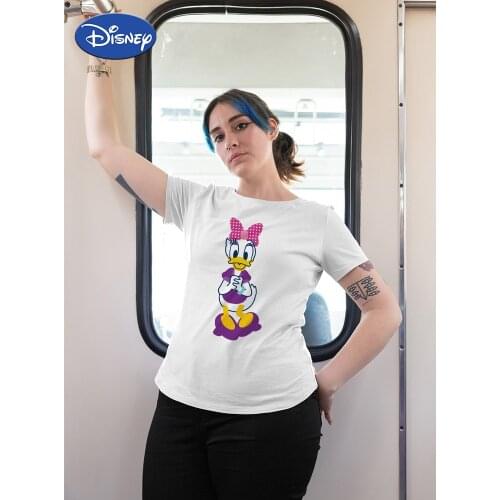 Disney Daisy Duck T-Shirt Plus Size Something with Daisies T-Shirts Girls Can Do Anything Birthday Free Shipping Vogue Clothes