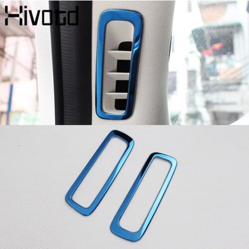 Hivotd For Mazda CX-5 CX5 2020-2017 Car Front Window air conditioner Vent Outlet Frame Decoration Covers Trim Interior Mouldings