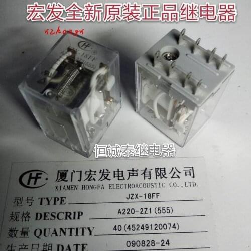 JZX-18FF A220-2Z1 Relay 8 Feet